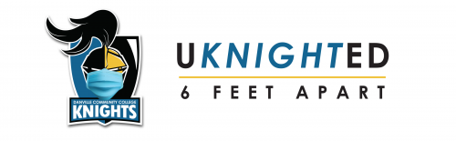 uknighted 6 feet apart logo