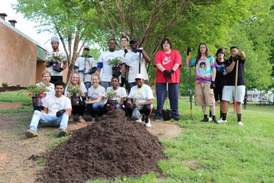 group photo of volunteers at DCC's Day to Engage