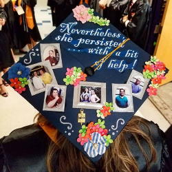 Kellie Wyatt's mortarboard