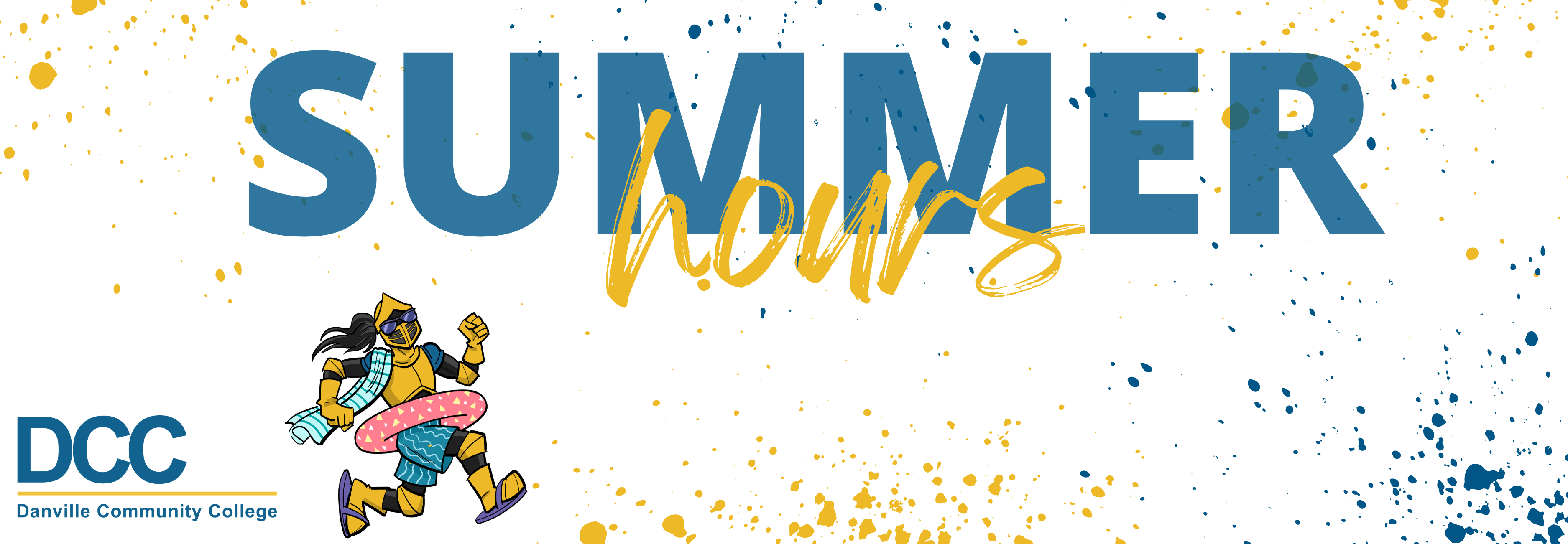 Summer hours decorative image.